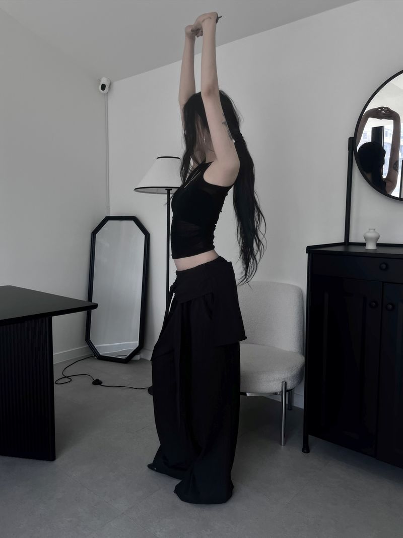strap string pants (3color)