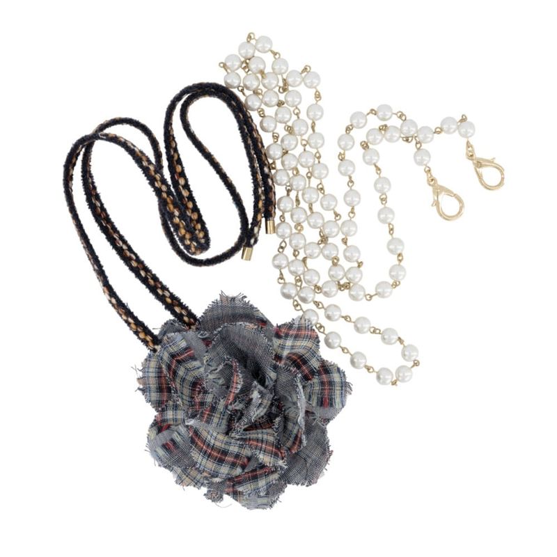 DOYOUBI DIMANCHE（ドヨウビ ディマンシュ）の「【MADE】Doyoubi Dimanche フラワーサージュ [Black]（アクセサリー）」