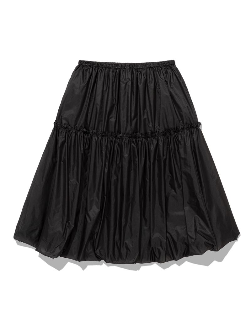 SHINING PUMPKIN MIDI SKIRT(BLACK)