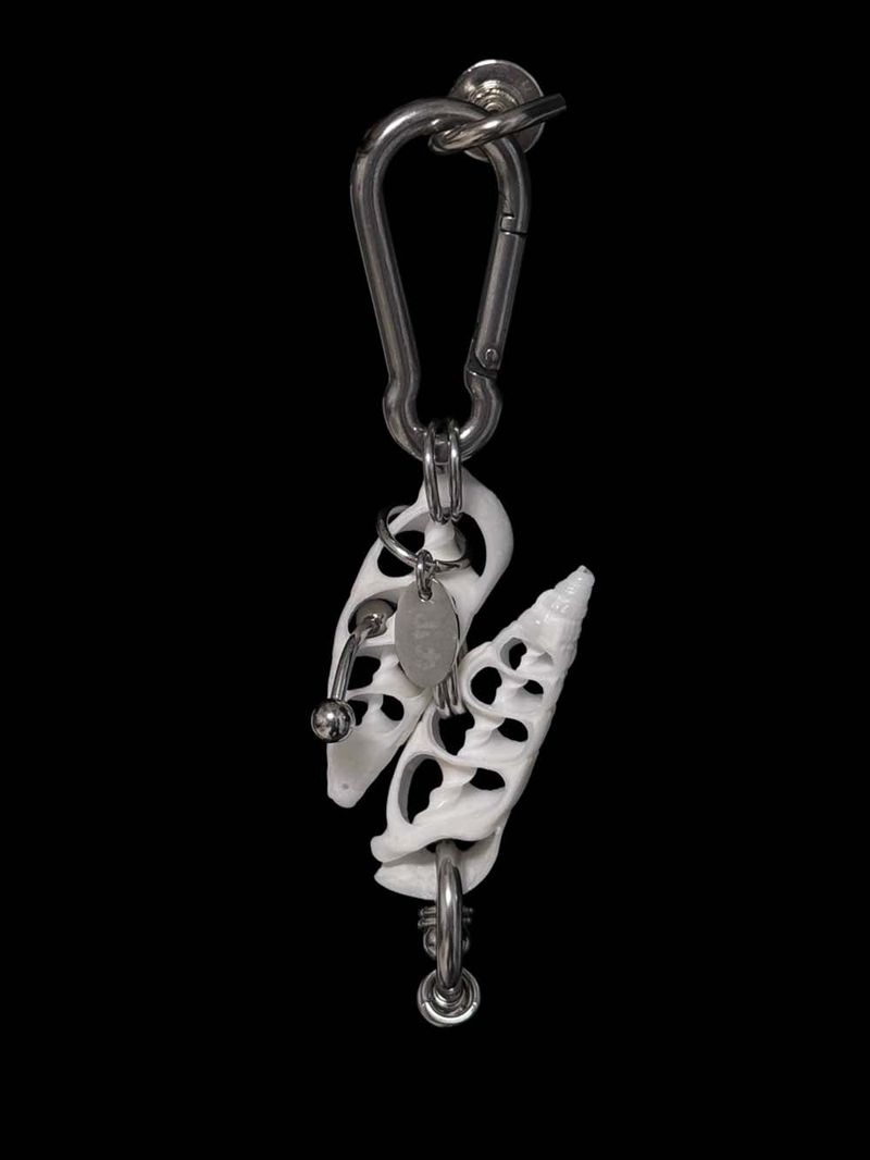 shell piercing keyring