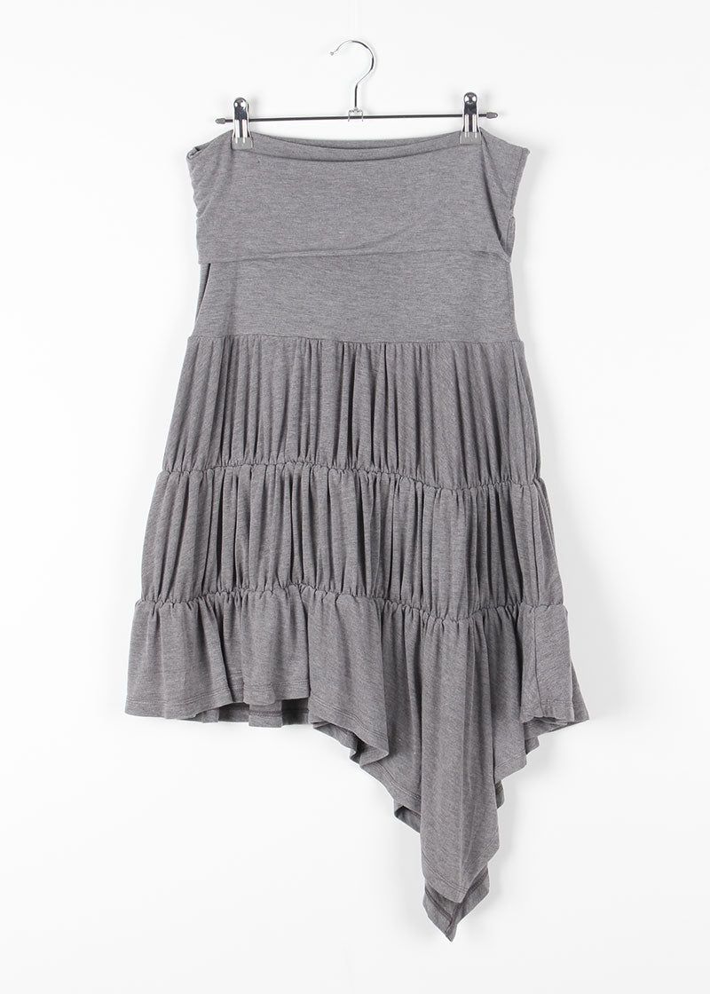 UNBAL WRINKLE SKIRT