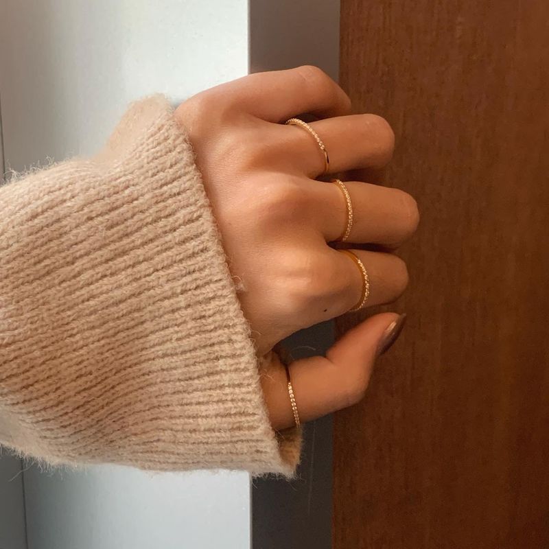 (silver925) Clin cubic ring *gold
