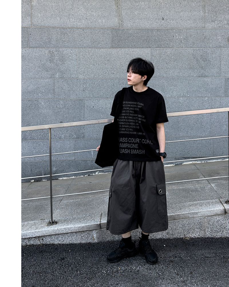 Aver Eyelet Cargo Bermuda Pants