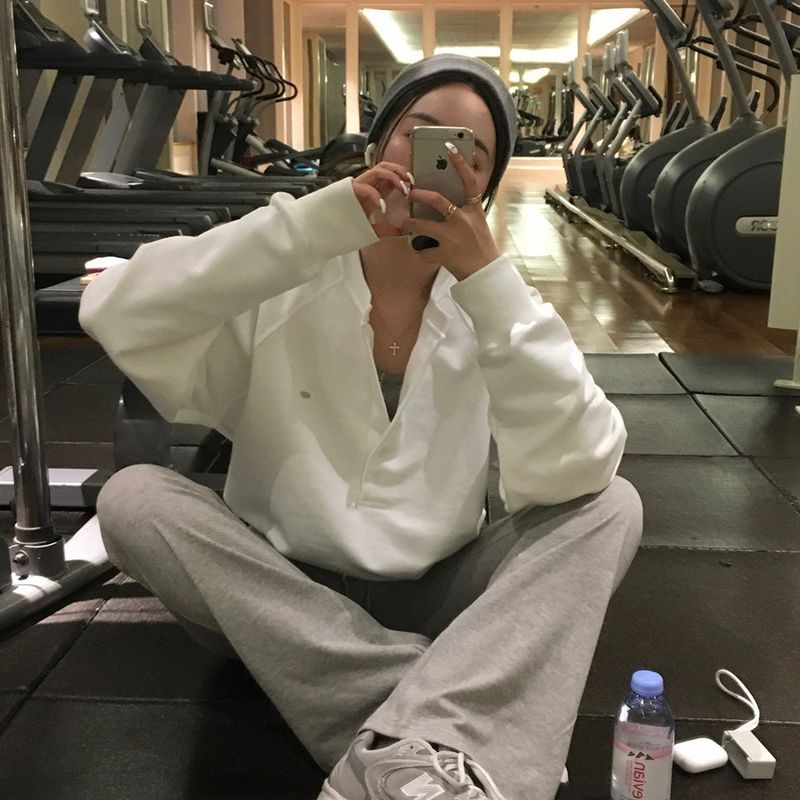 [Bellide made] Henry Neck, Raglan Overfit Trainer