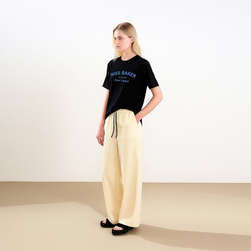 アーチロゴチェーンニードルTシャツ ブラック