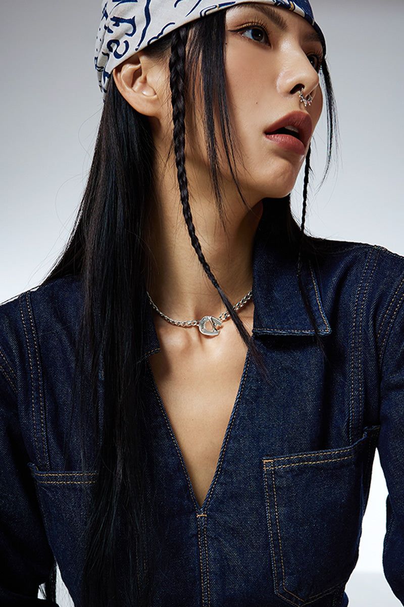 Horseshoe Toggle Chain Necklace