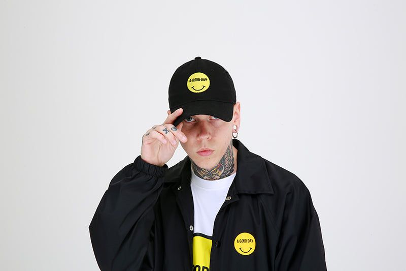 SMILE LOGO BALLCAP (BLACK)