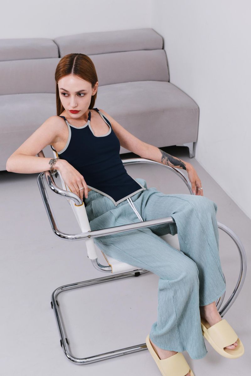 banding bootcut pants
