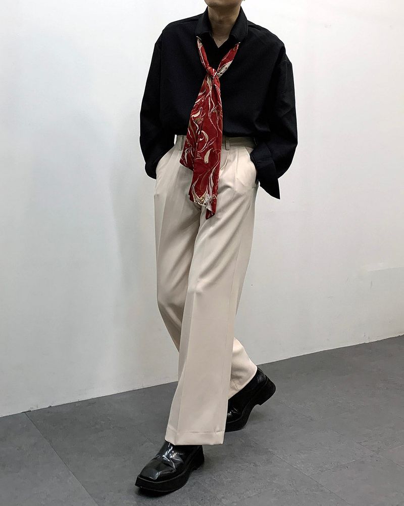MO Marvel Scarf Eyelet Shirt (3 colors)