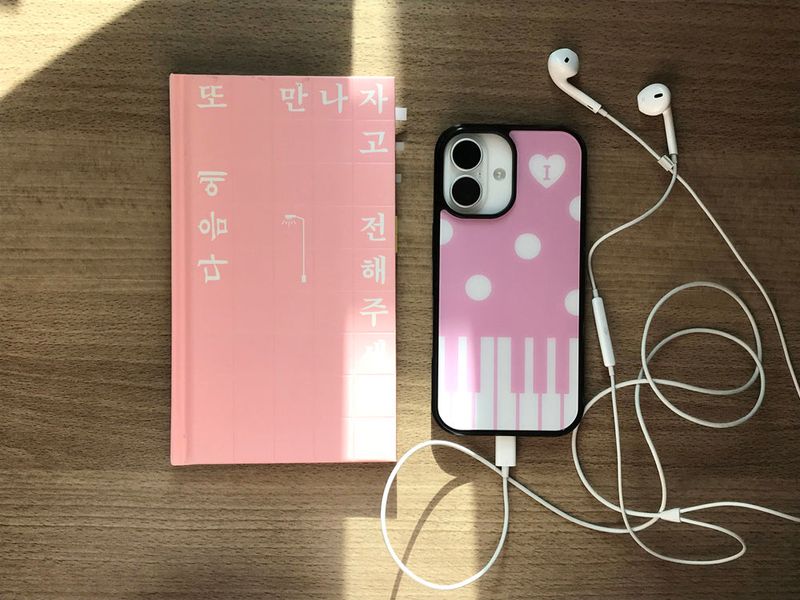 piano melody case - pink