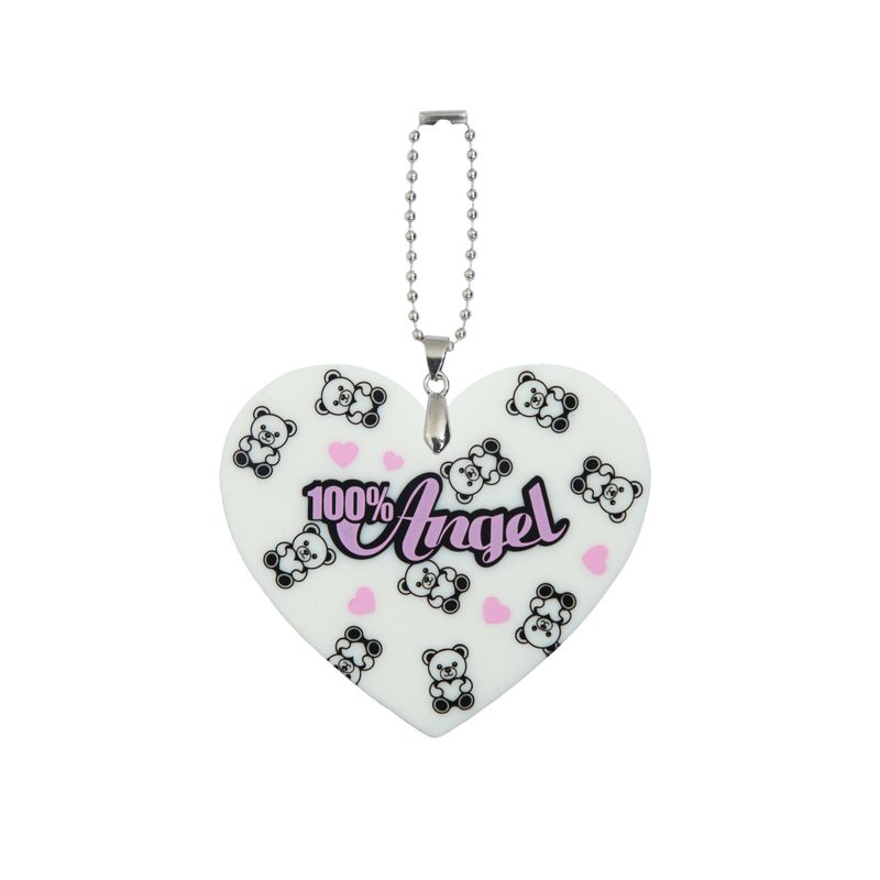 Teddy Bear Heart Shape Bag Charm