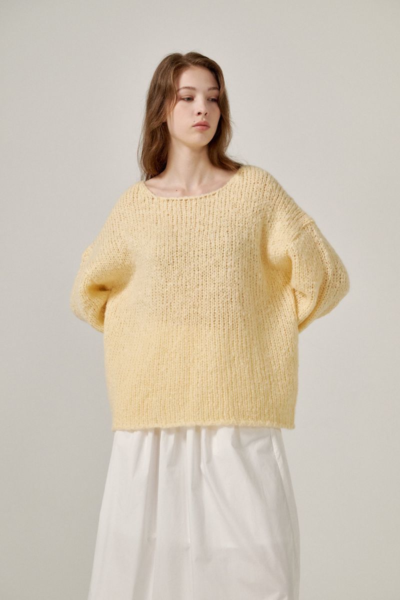 Mohair knit (Yellow)