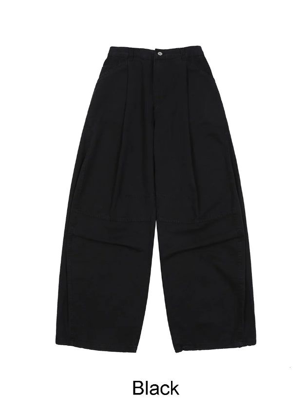 Lupen pintuck wide cotton pants