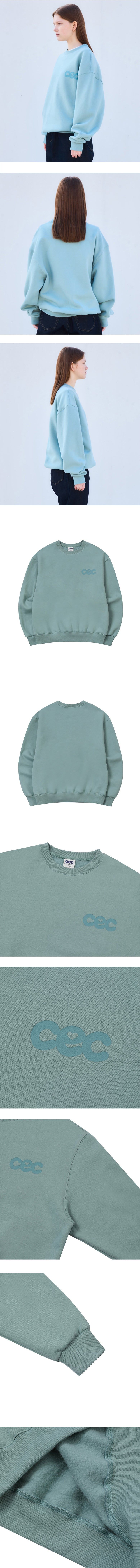 CEC HEART LOGO SWEATSHIRT(MINT)
