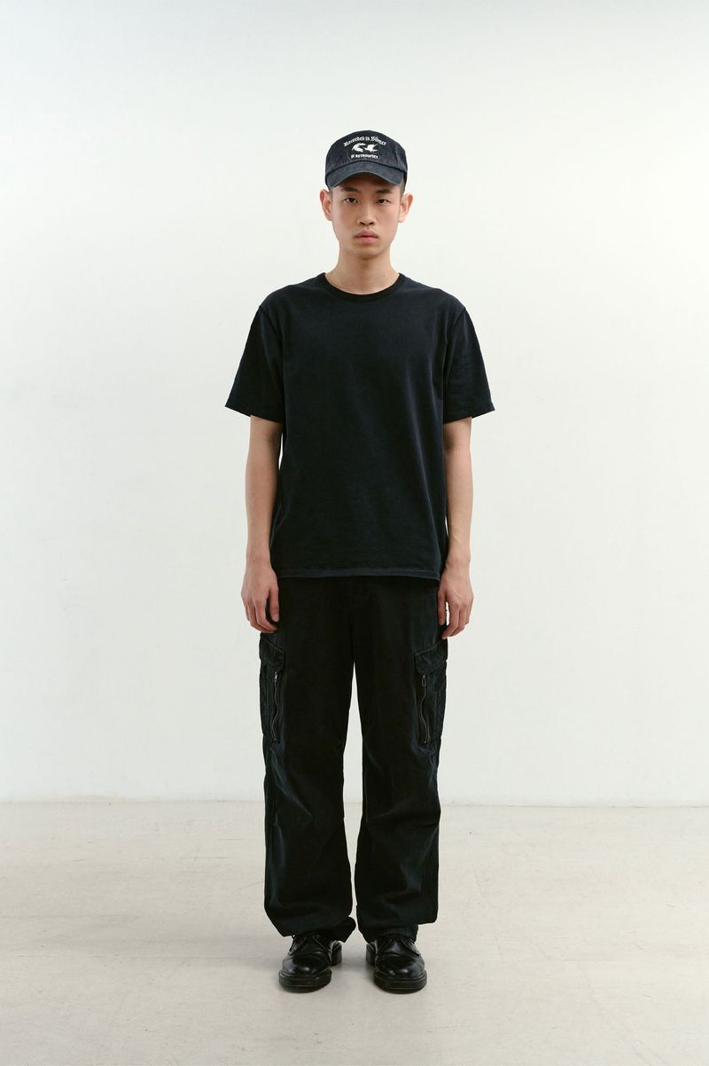 Mixed Fabric m65 Pants (Washed Black)