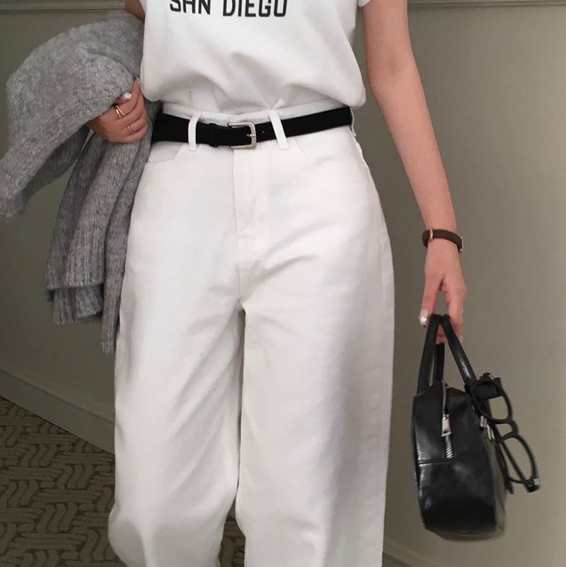【BELLIDE MADE】裏毛起毛オールデイベーシックコットンワイドパンツ