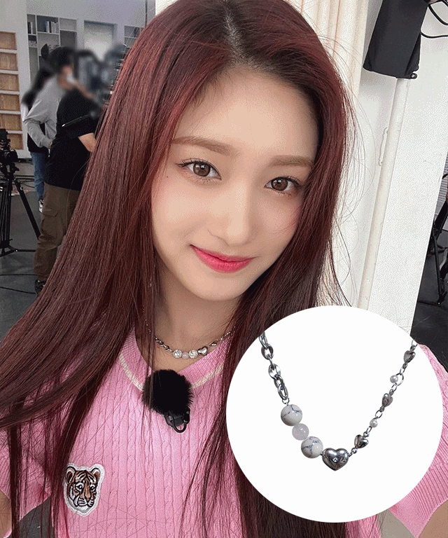 Heart Beam Gemstone Choker Necklace