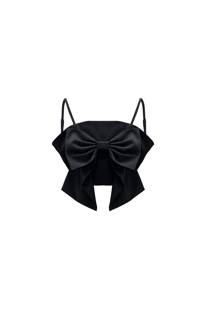 AI RIBBON BUSTIER / BLACK