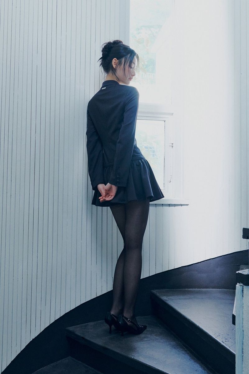 LIORA JACKET DRESS charcoal