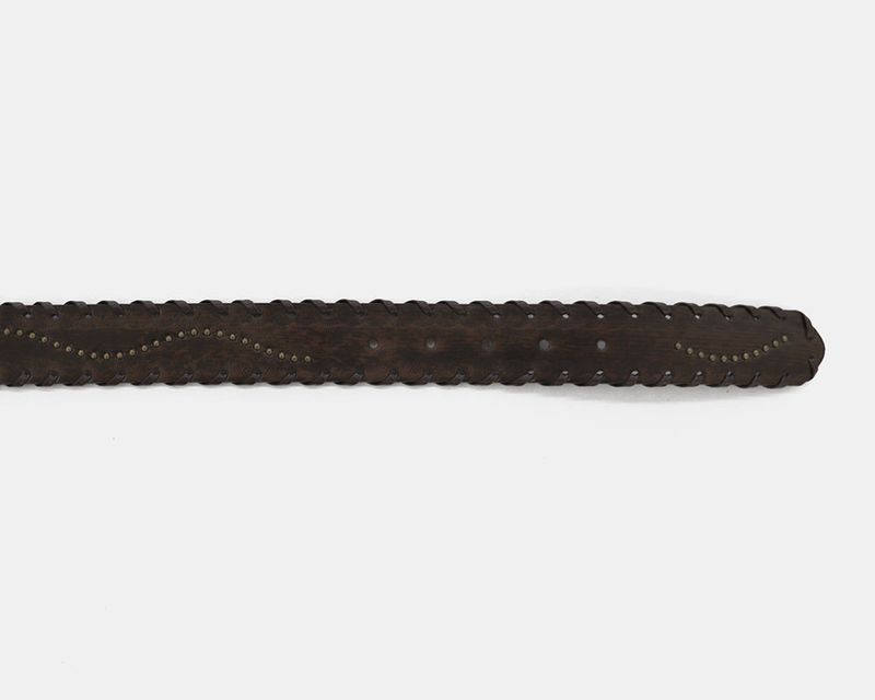 Pacel Bohemian Leather Stud Wide Big Belt