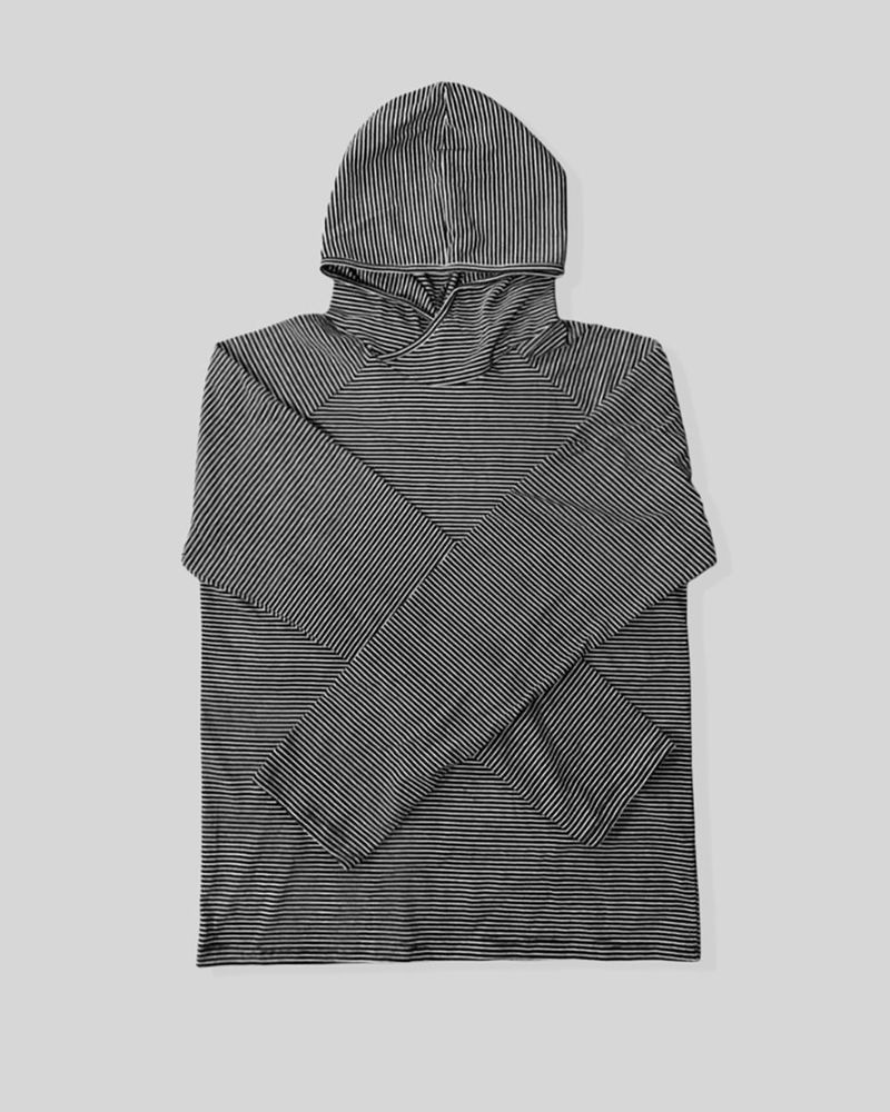 Ron layered stripe hoodie