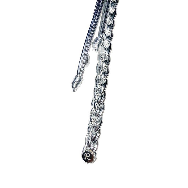 shot plait keyring (silver)