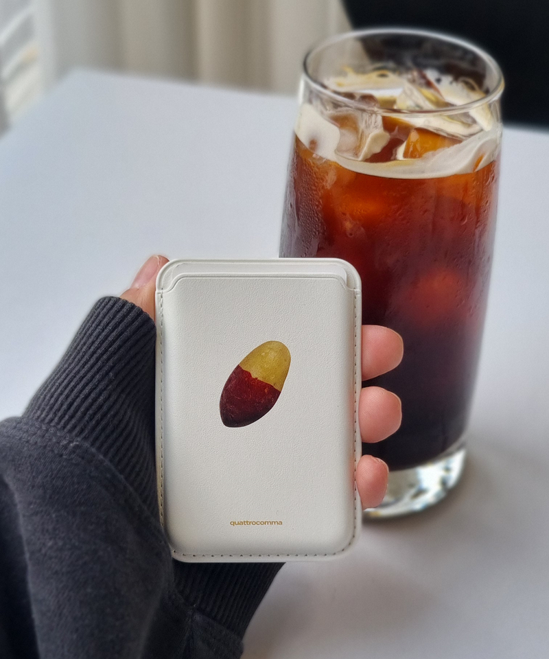 Sweet potato MagSafe leather card wallet 