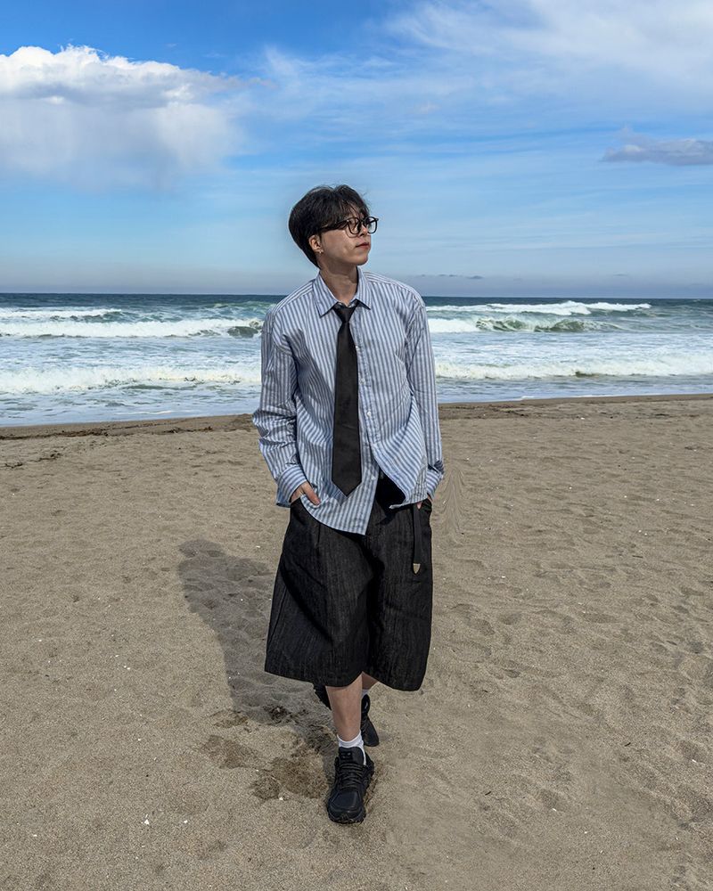 Rush Bermuda Raw Denim Pants