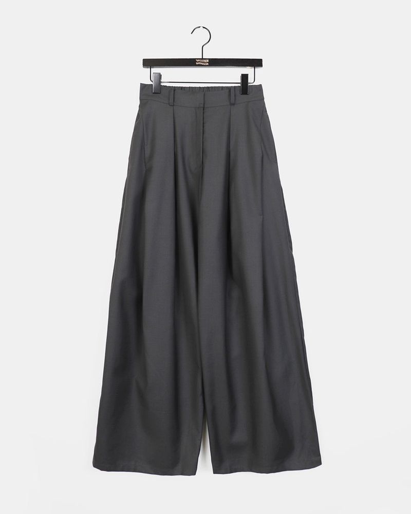 [MADE] Recall Double Pintuck Wide Slacks