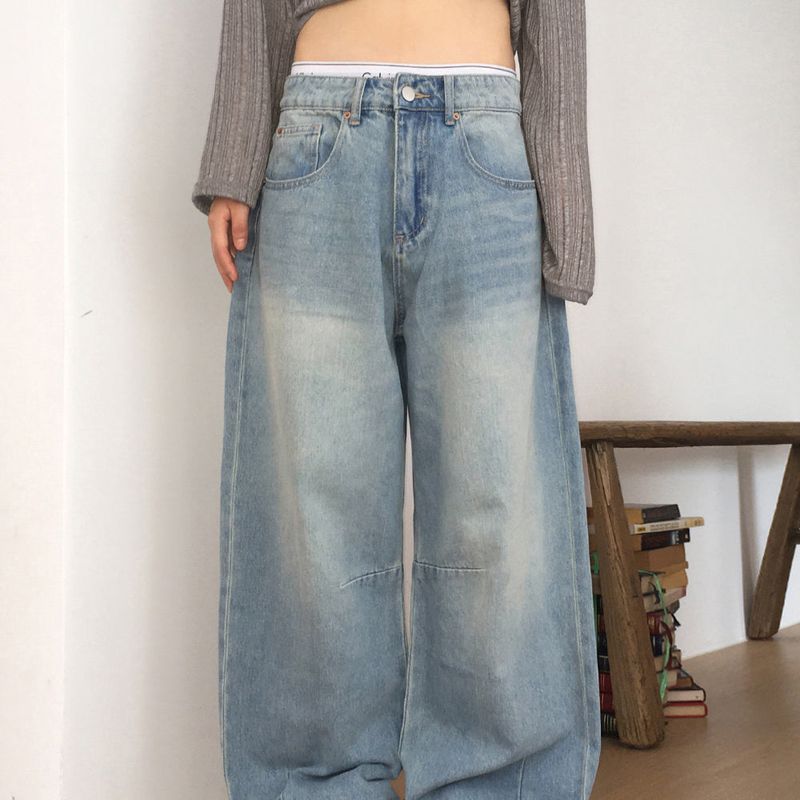 WONDER WONDER（ワンダーワンダー）の「[S-XL] Nian incision washed wide denim pants（Pants）」