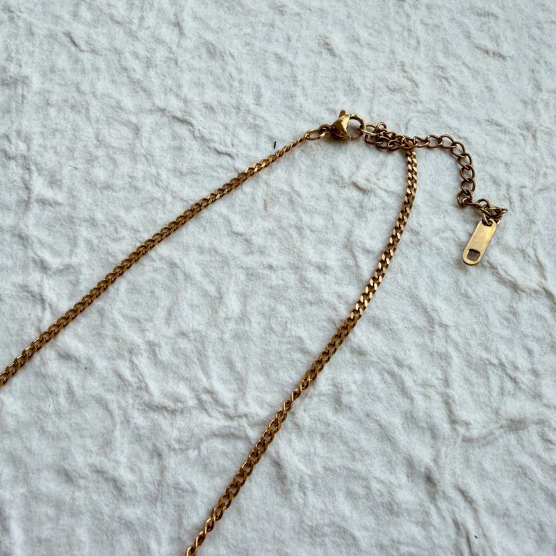 Amber Gold Necklace