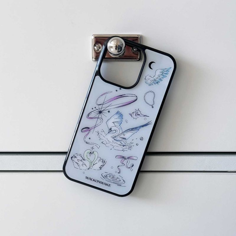 [Glass]Dreamy Swan case