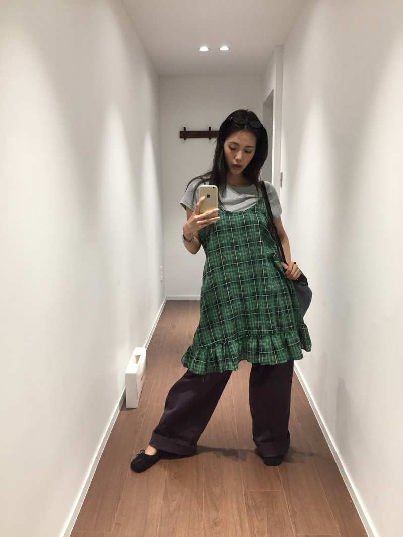 Tartan frill check dress (2color)