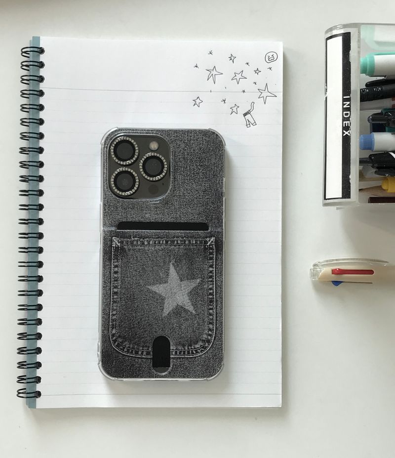 [MADE] STAR JEANS card case (black)