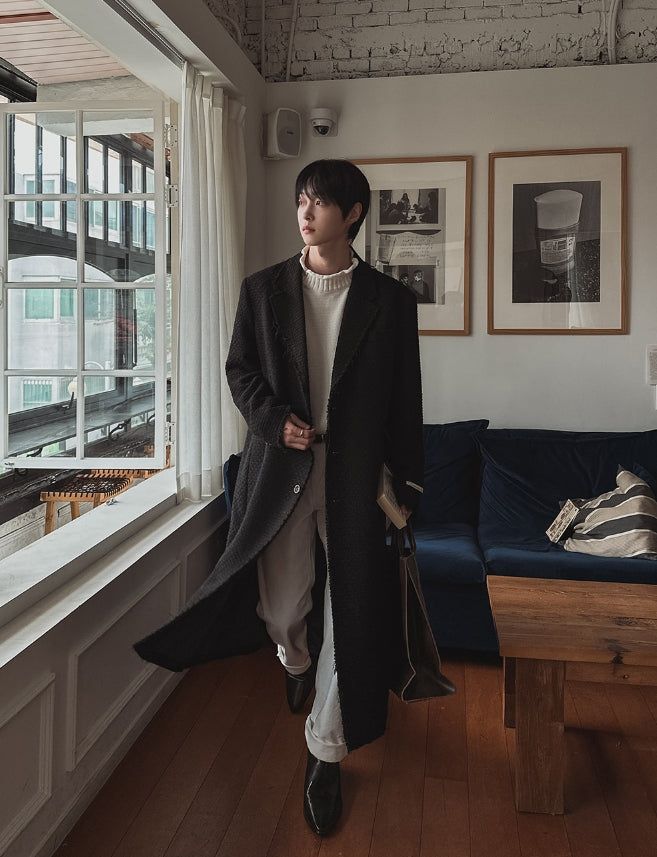 Brood Tweed Dekki Wool Coat