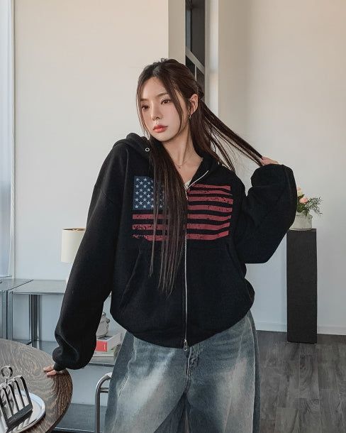 Blind washing balloon denim pants