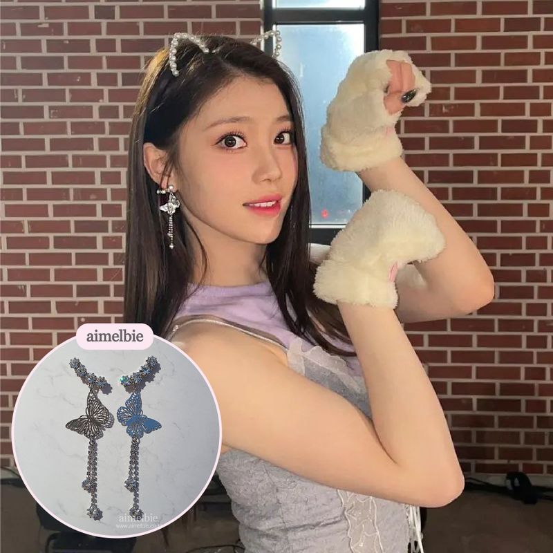  [IVE Rei, Choi Yena Earring] Butterfly Elf Queen Earring