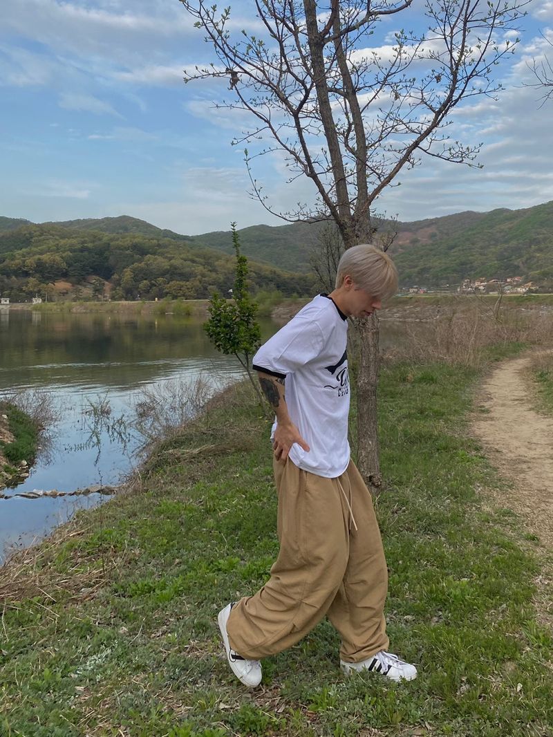 Nylon Basic Balloon Pants 3C
