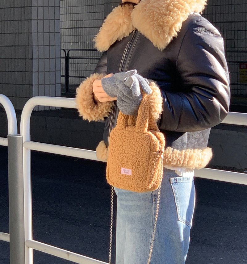 teddy bag brown