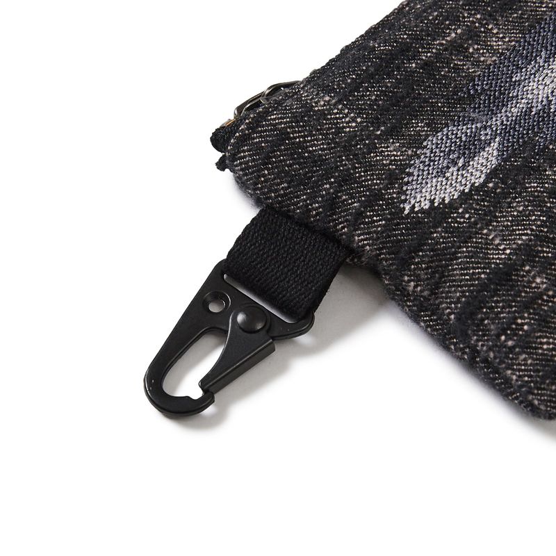Ortega pouch key ring / Black purple