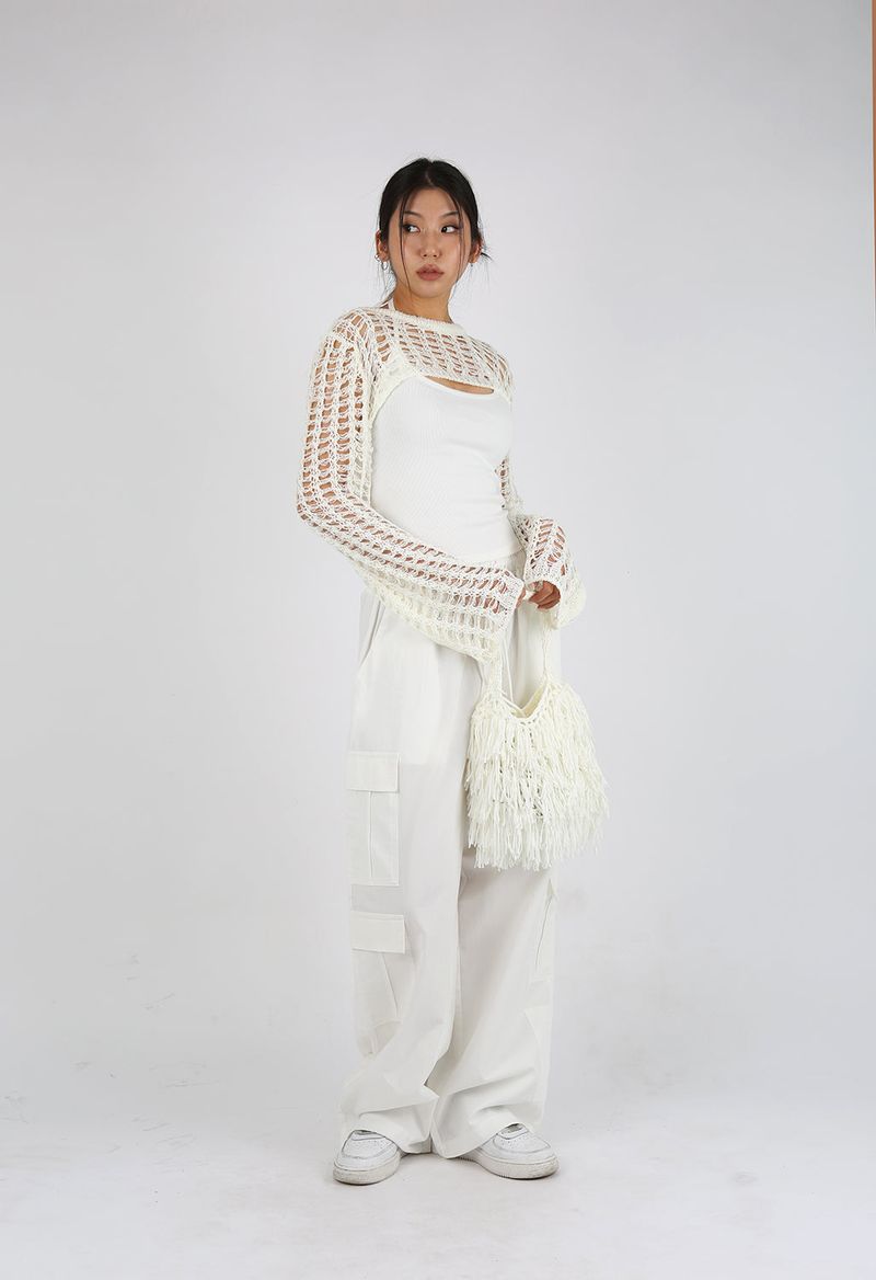 NET SUMMER KNIT BOLERO
