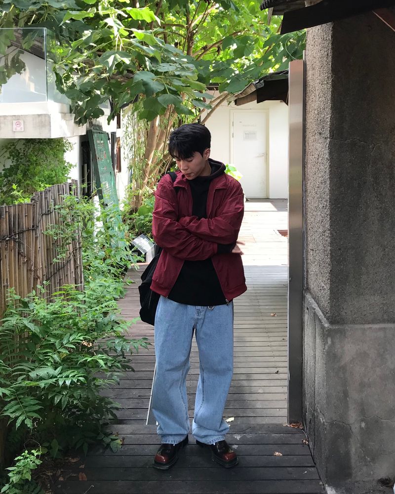 Handle Over Embroidered Denim Pants