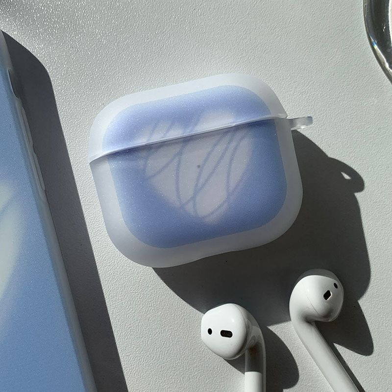 Blue - Chocolate Heart AirPods Case_matt