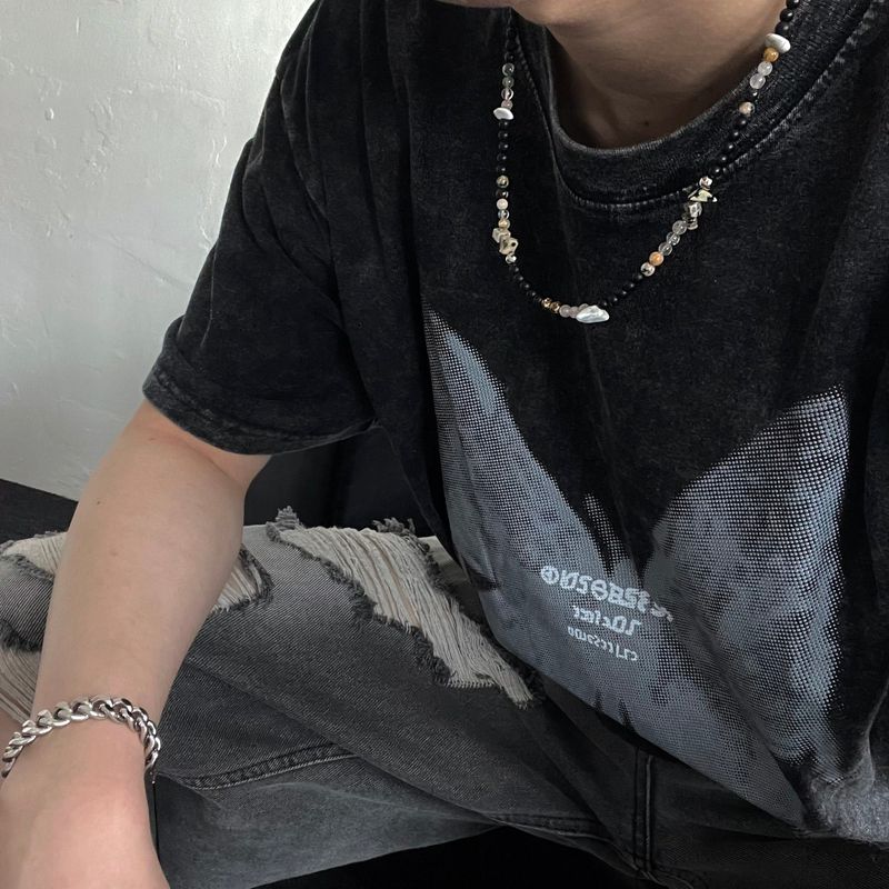 BYATTENTION Onyx Mix Ball Necklace