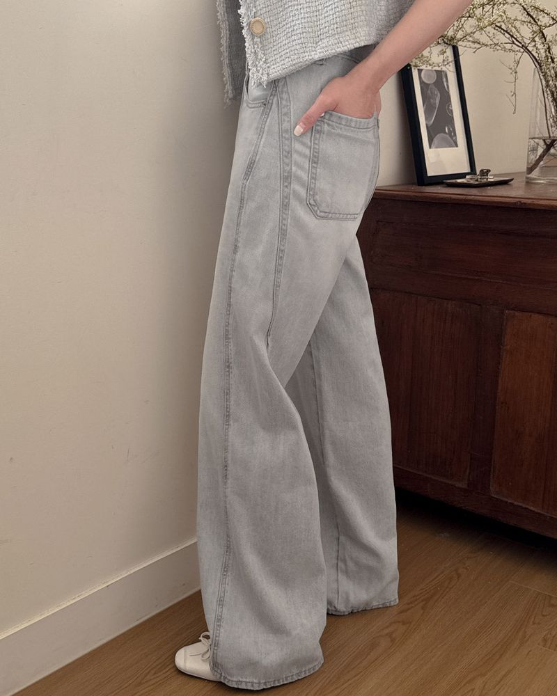 Gesha wide denim pants