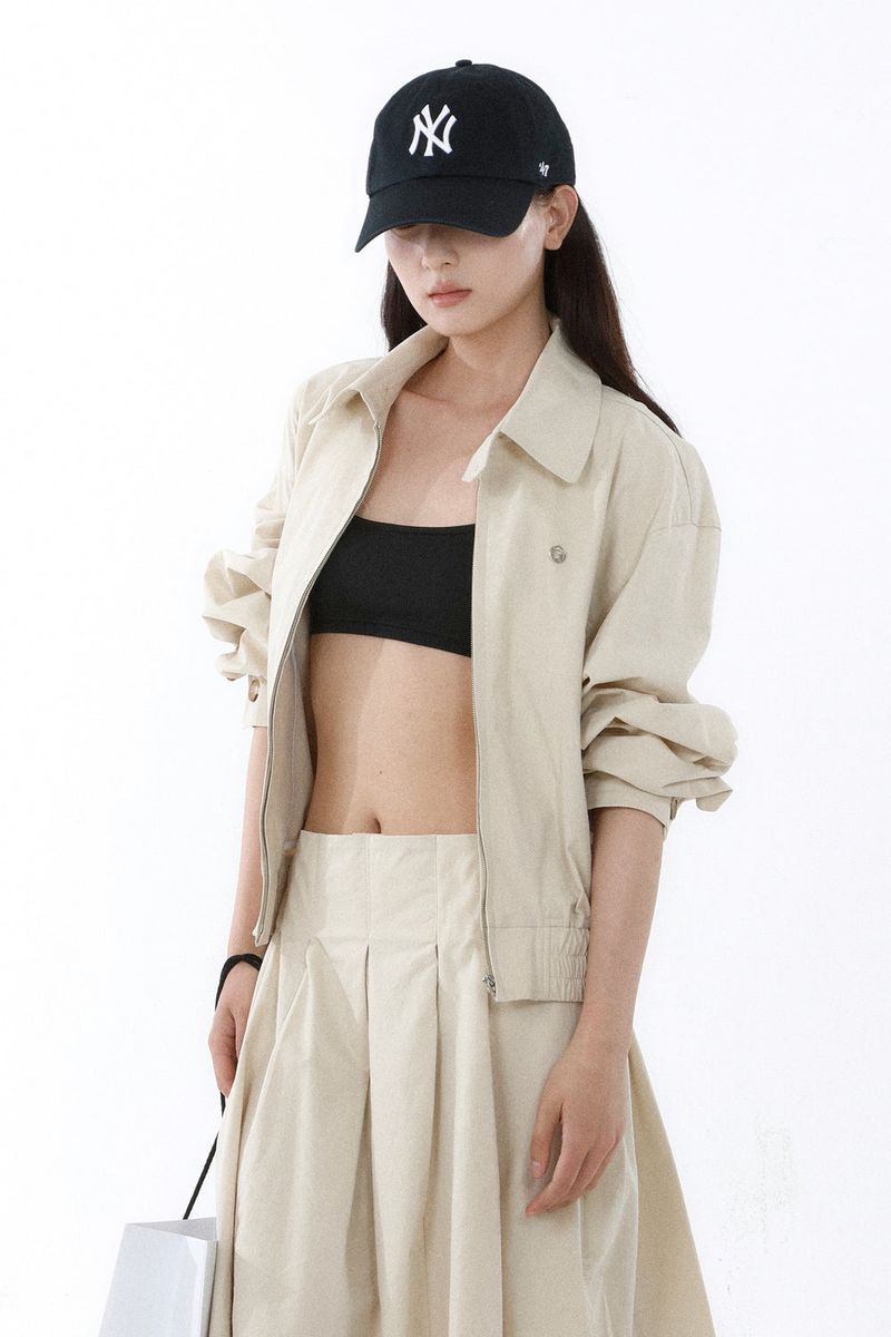 HIGH-DENSITY TWILL WORK JACKET_CREAM