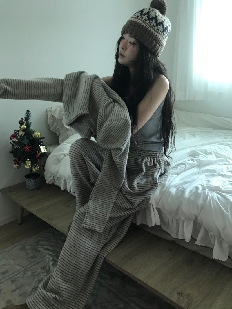 Fwee Fleece Knit Hoodie (2color)