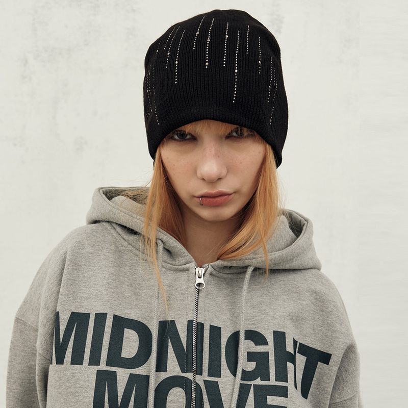 MIDNIGHT MOVE（ミッドナイトムーブ）の「cb beanie (black)（Hats）」