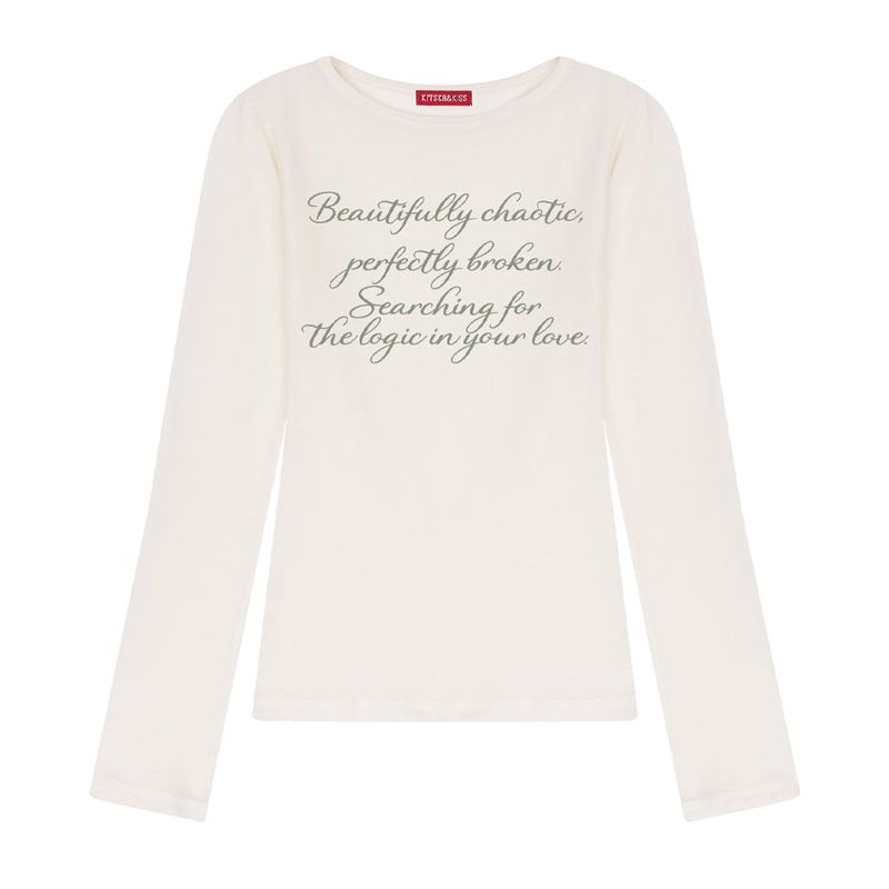 kitsch&kiss（キッチアンドキス）の「BEAUTIFULLY SHEER LONG SLEEVE (SSGKNK-102)（Tops）」