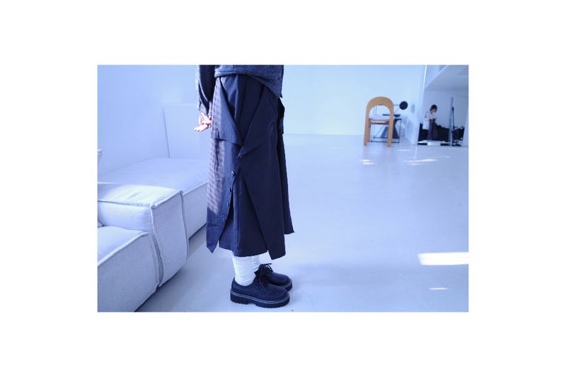 Maroon button bermuda pt (3color)